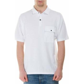 👉 Poloshirt wit l mannen Compass-Patch Cotton Polo Shirt Stone Island , Heren