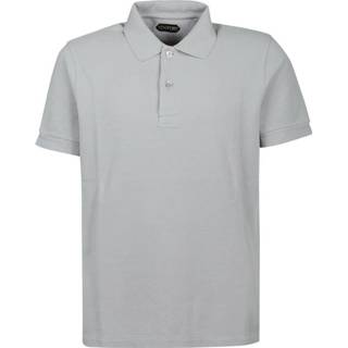 👉 Poloshirt grijs mannen Garment Dyed Polo Shirt Tom Ford , Heren