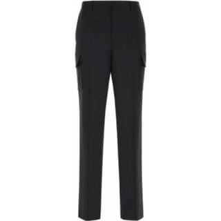 👉 Pantalon zwart mannen Cargo EN Laine Stretch Valentino , Heren