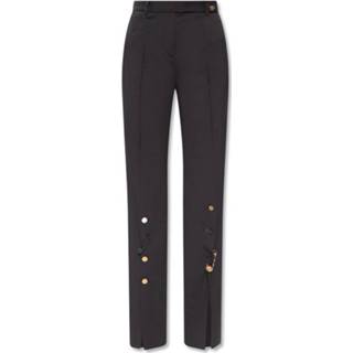 👉 Broek zwart vrouwen Wool trousers Versace , Dames