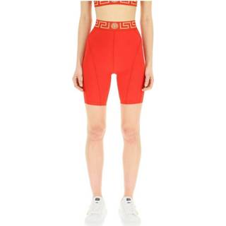 👉 Fietsbroek rood s vrouwen Greca cycling shorts Versace , Dames