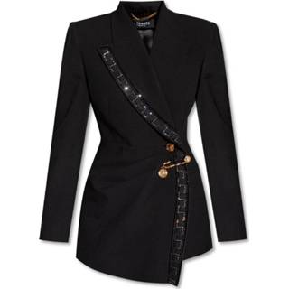 👉 Blazer zwart vrouwen with crystal inserts Versace , Dames 8054712123641