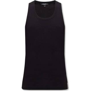 👉 Sleeveless shirt zwart XL mannen T-shirt Balmain , Heren