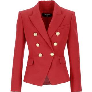 👉 Blazer rood vrouwen Double-Breasted Balmain , Dames
