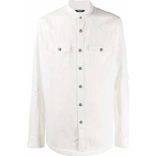 👉 Denim shirt wit mannen Balmain Cotton , Heren