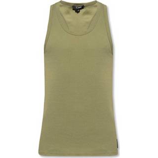 👉 Sleeveless shirt groen XL mannen T-shirt Balmain , Heren