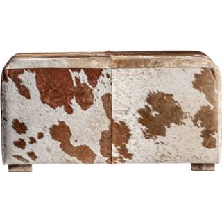 👉 Salontafel beige leder onderhoudsproducten retro bruin Vical Kenosha 8430026065042