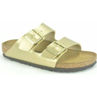 👉 Muil geel goud vrouwen 2B Gesp Birkenstock , Dames