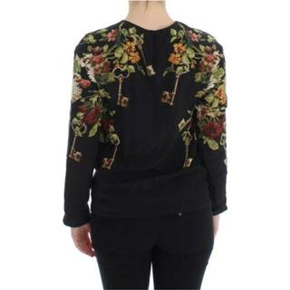 👉 Key Floral Print Blouse Dolce & Gabbana , Zwart , Dames