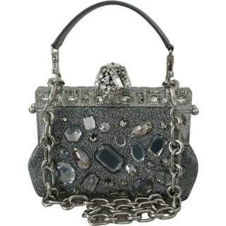 👉 Clutch grijs onesize vrouwen Vanda Crystal Handbag Shoulder Purse Dolce & Gabbana , Dames 8053286525974