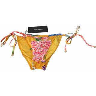 👉 Bikini oranje vrouwen Floral Print Swimwear Beachwear Bottom Dolce & Gabbana , Dames 8054319550611