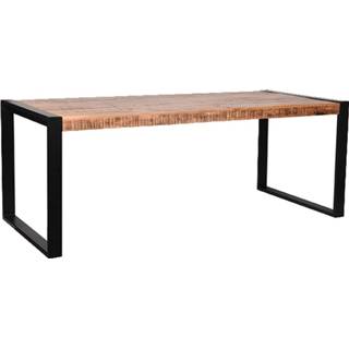👉 Label51 Eetkamertafel Brussels - Rough - Mangohout - 240x100 Cm