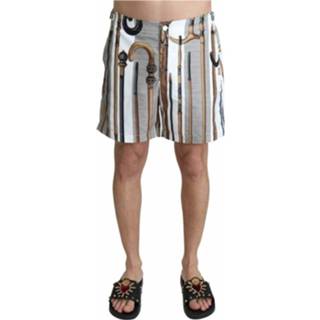 👉 Swimshort grijs mannen Walking Stick Beachwear Shorts Swimshorts Dolce & Gabbana , Heren 8059226230922