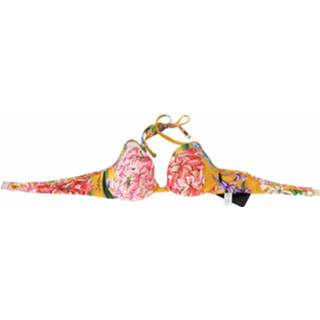 👉 Bikini geel XS vrouwen Floral Print Swimsuit Beachwear Top Dolce & Gabbana , Dames 8054319550598