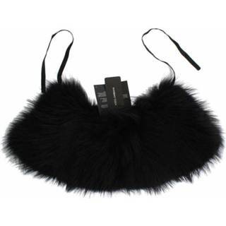 👉 Onesize vrouwen zwart Fox Fur Collar Scarf