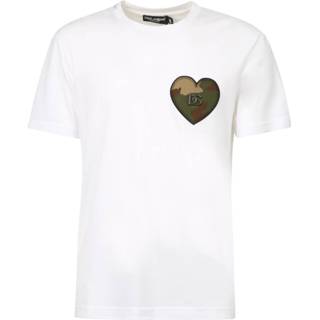 👉 Print T-shirt wit mannen Camouflage Dolce & Gabbana , Heren