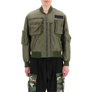👉 Bomberjacket groen mannen Multi-zip bomber jacket Dolce & Gabbana , Heren