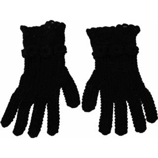 👉 Glove zwart vrouwen Mid Arm Length Gloves Dolce & Gabbana , Dames