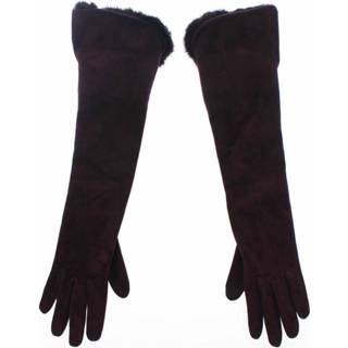 👉 Glove zwart vrouwen Mink Fur Gloves Dolce & Gabbana , Dames