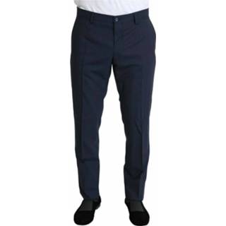 👉 Broek male blauw Slim Fit Formal Trousers