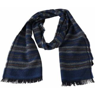 👉 Shawl blauw onesize unisex Wool Striped Neck Wrap Dolce & Gabbana ,