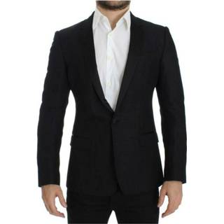 👉 Blazer zwart mannen Wool Martini slim Dolce & Gabbana , Heren