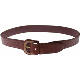 👉 Riem bruin leather goud mannen Logo Waist Gold Buckle Belt Dolce & Gabbana , Heren