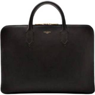 👉 Briefcase zwart leather onesize mannen Logo-embossed Dolce & Gabbana , Heren