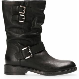 👉 Veterboots zwart leer vrouwen Catria Veterboot Geox , Dames