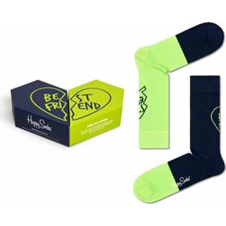 👉 Sock zwart mannen 2-Pack Bestie Socks Gift SET Happy , Heren