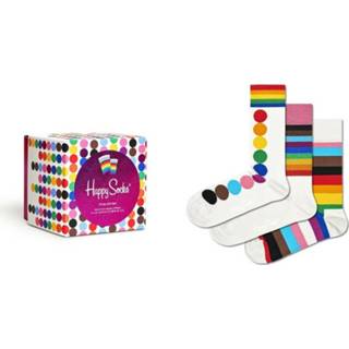 👉 Sock wit mannen Socks- 3-Pack Pride Gift SET Happy Socks , Heren
