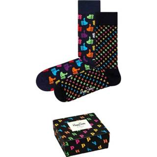 👉 Sock zwart mannen Socks Gift BOX Happy , Heren 1653334389175