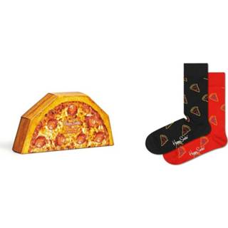 👉 Sock zwart mannen 2-Pack Pizza Socks Gift SET Happy , Heren