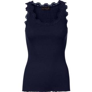 👉 Mouwloze top blauw zijde XL vrouwen Zijden Babette Rosemunde , Dames