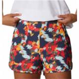 👉 Columbia - Women's Pleasant Creek Stretch Short - Short maat L - Length 3'', grijs/bruin/rood