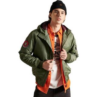 👉 Bomberjacket groen XL mannen MA1 Hooded Bomber Jacket Superdry , Heren