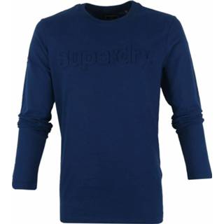 👉 Longsleeve blauw XL mannen Cotton Superdry , Heren