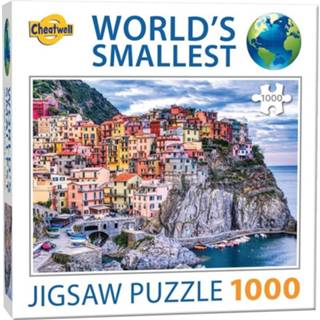 Puzzel steden legpuzzels mannen World's Smallest - Manarola Italy (1000 stukjes) 5015766013565