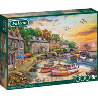 👉 Puzzel legpuzzels Falcon - Harbour Cottages (1000 stukjes) 8710126113820