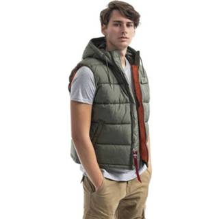 👉 Groen s mannen Kamizelka Hooded Puffer FD 118110 01 Alpha Industries , Heren 4059146460434