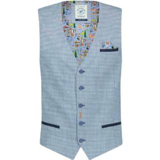👉 Gilet blauw small mannen A fish named Fred , Heren