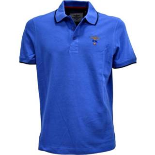 👉 Blauw s mannen Polo Po1308P82 Aeronautica Militare , Heren