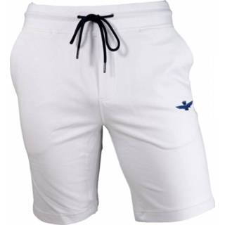 👉 Bermuda wit XL mannen basic in felpa Art. B030 Aeronautica Militare , Heren