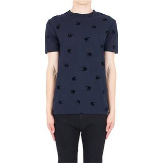 👉 Short sleeve blauw XS mannen Swallow t-shirt Alexander McQueen , Heren 713153035033