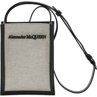 👉 Messenger bag beige onesize mannen Embroidered-logo Alexander McQueen , Heren