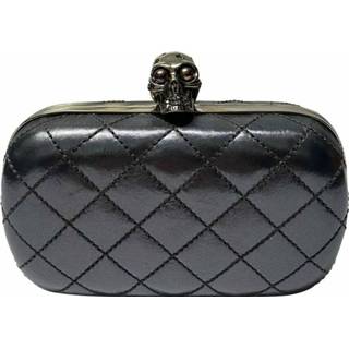 👉 Clutch grijs onesize vrouwen Skull Quilted Alexander McQueen , Dames