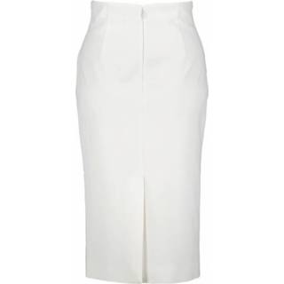 👉 Pencil wit vrouwen skirt Alexander McQueen , Dames 3664247974592