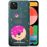 👉 Roze siliconen Google Pixel 5A 5G Case Donut 8720632422477