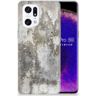 👉 Siliconen hoesje OPPO Find X5 Pro TPU Beton Print 8720632489647