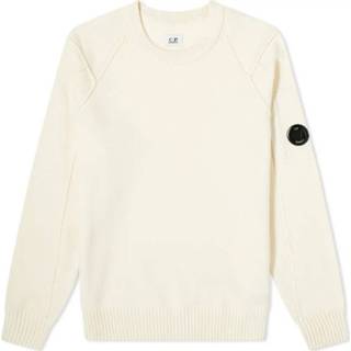 👉 Lens wit mannen Arm Crew Neck Knit C.p. Company , Heren